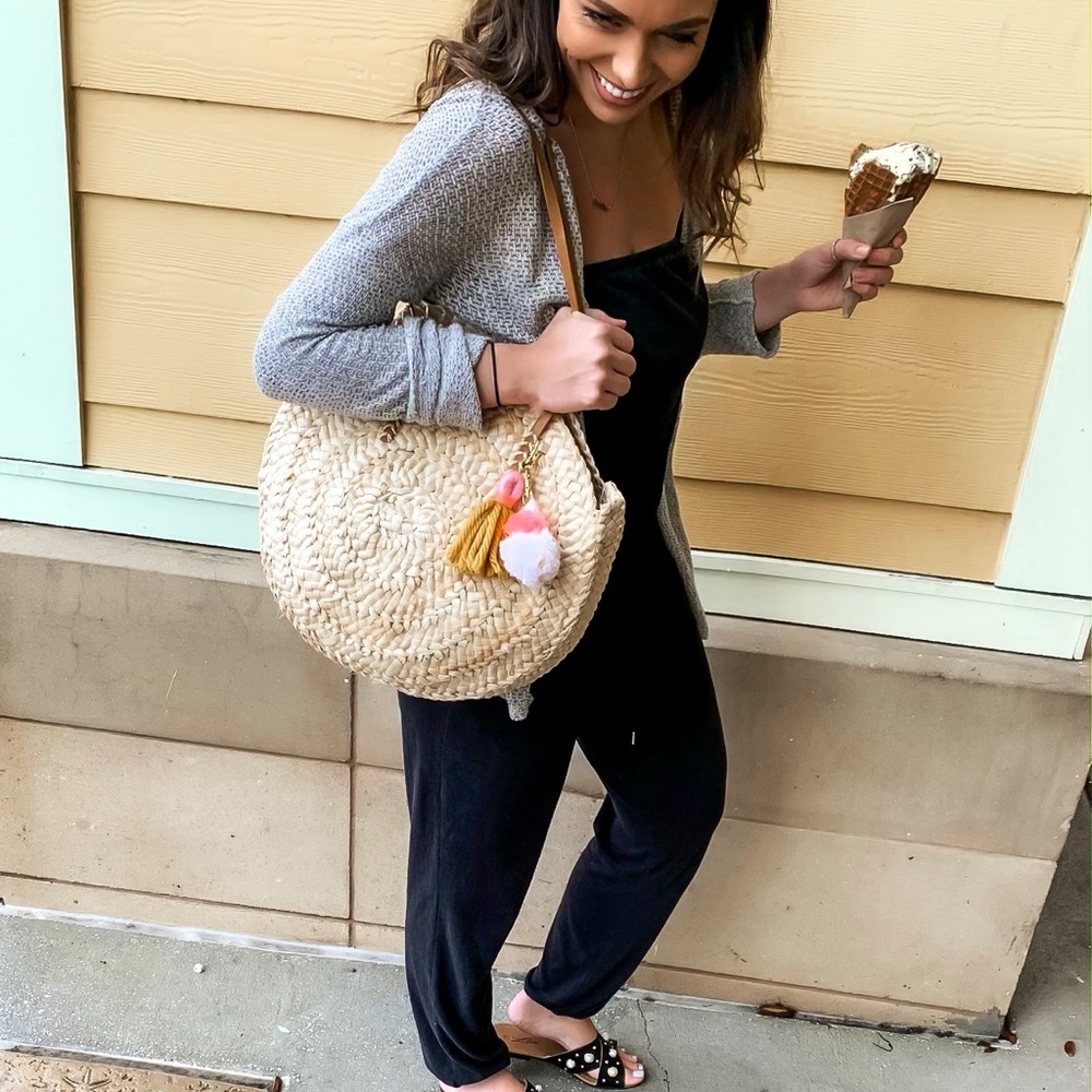 Round Woven Tote